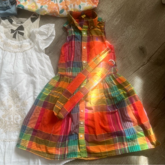 Colorful Plaid Kids Dress - Picture 5 of 7